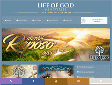 Tablet Screenshot of lifeofgodministries.org